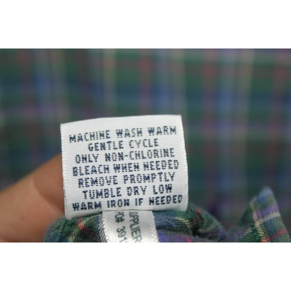 Ralph Lauren Green Red Blue Button Down / Size: M/ Rn#41381 - Picture 10 of 12